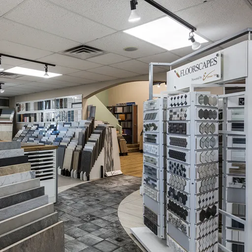 tile display at Floorscapes showroom interiors